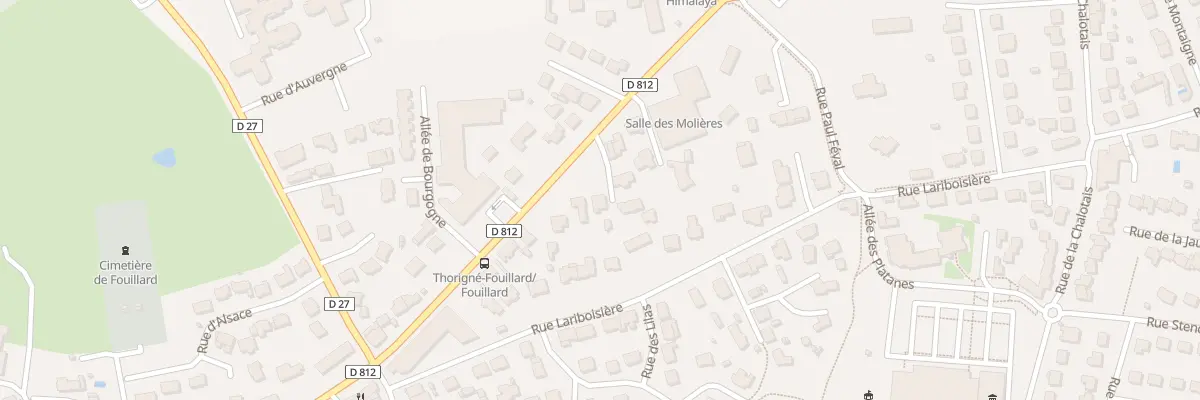 Plan du 25 Rue Nationale à Thorigné-Fouillard