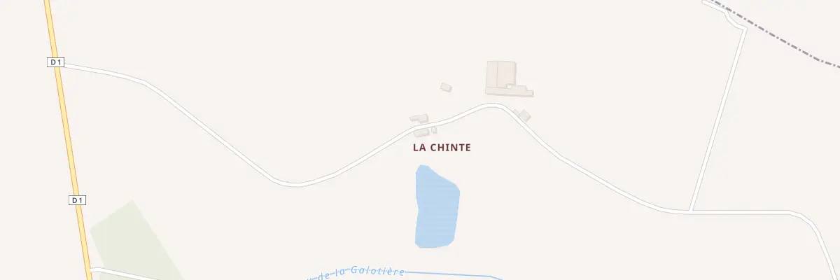 Plan du 2 La Daudiniere à Lusanger