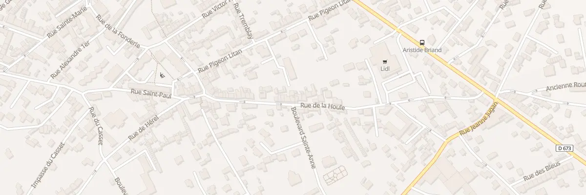 Plan du 47 Rue de la Houle à Granville
