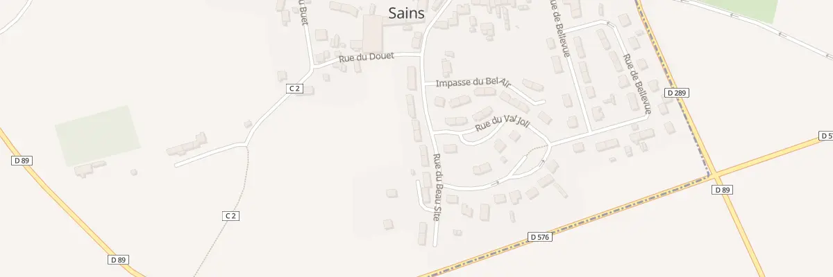 Plan du 12 Rue Beau Site à Sains
