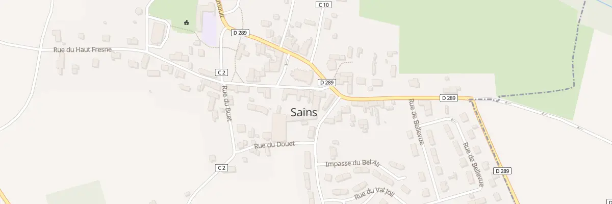 Plan du 5B Rue du Haut Frene à Sains