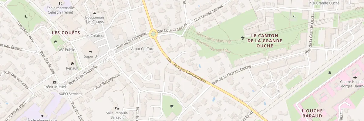Plan du 9 Rue Georges Clémenceau à Bouguenais