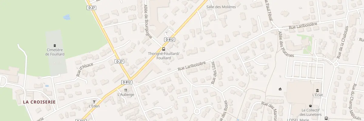 Plan du 11 Rue Lariboisière à Thorigné-Fouillard