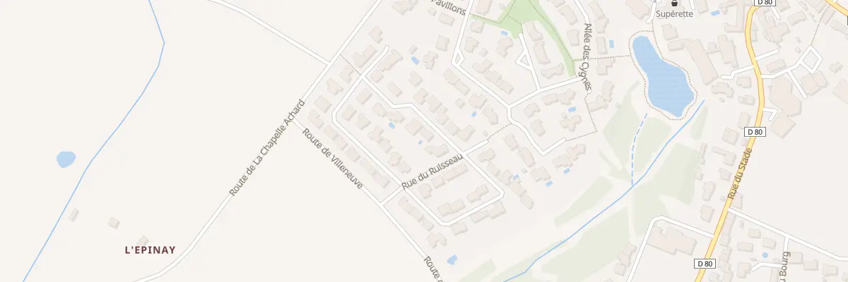 Plan du 22 Rue de la Lande à Sainte-Flaive-des-Loups