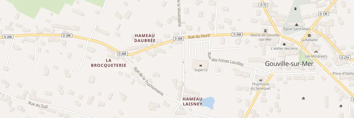 Plan du 6 Rue du Ham Laisney à Gouville-sur-Mer