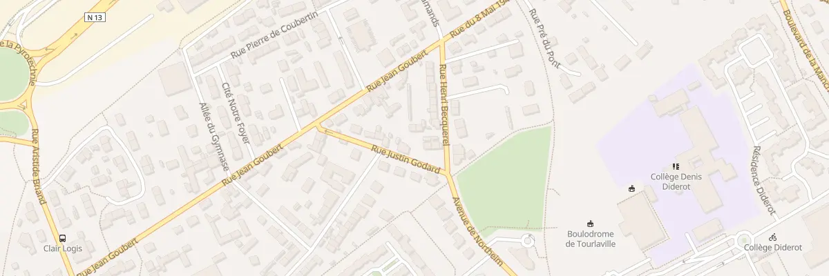 Plan du 113 Rue Justin Godard à Cherbourg-en-Cotentin