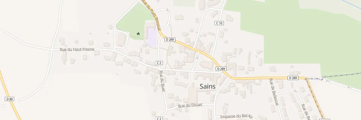 Plan du 6 Rue du Haut Fresne à Sains