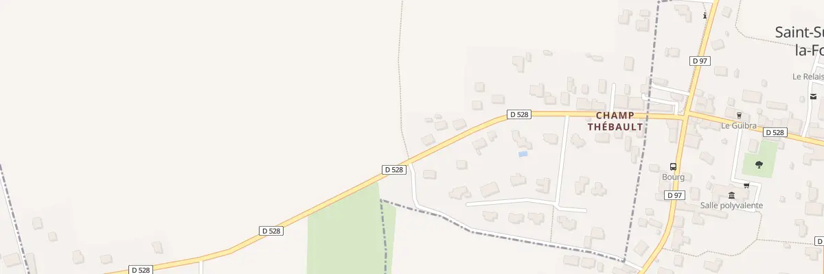 Plan du Bas Champ Thebault à Chasné-sur-Illet