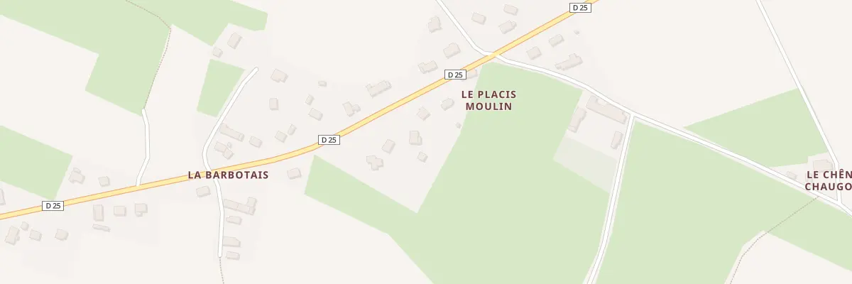 Plan du 63 La Barbotais à Chasné-sur-Illet