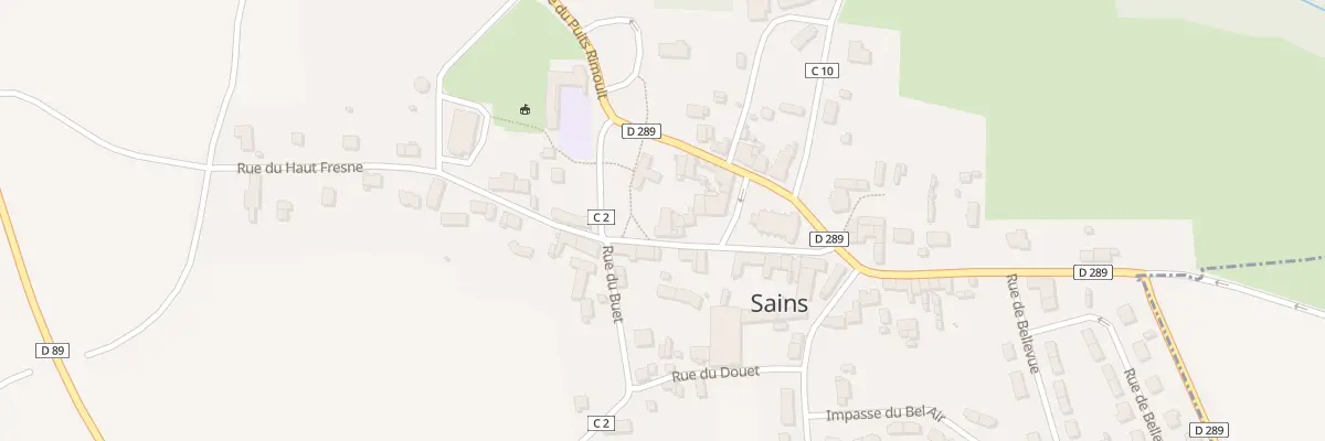 Plan du 8 Rue du Haut Fresne à Sains