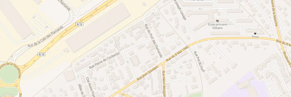 Plan du 59 Rue du Port - Les Flamands à Cherbourg-en-Cotentin
