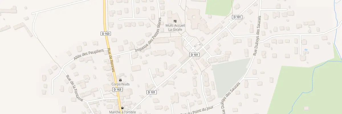 Plan du 21 Bd de la Gare à Corps-Nuds