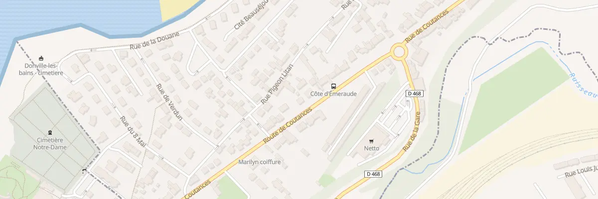 Plan du 39 Rte de Coutances à Donville-les-Bains