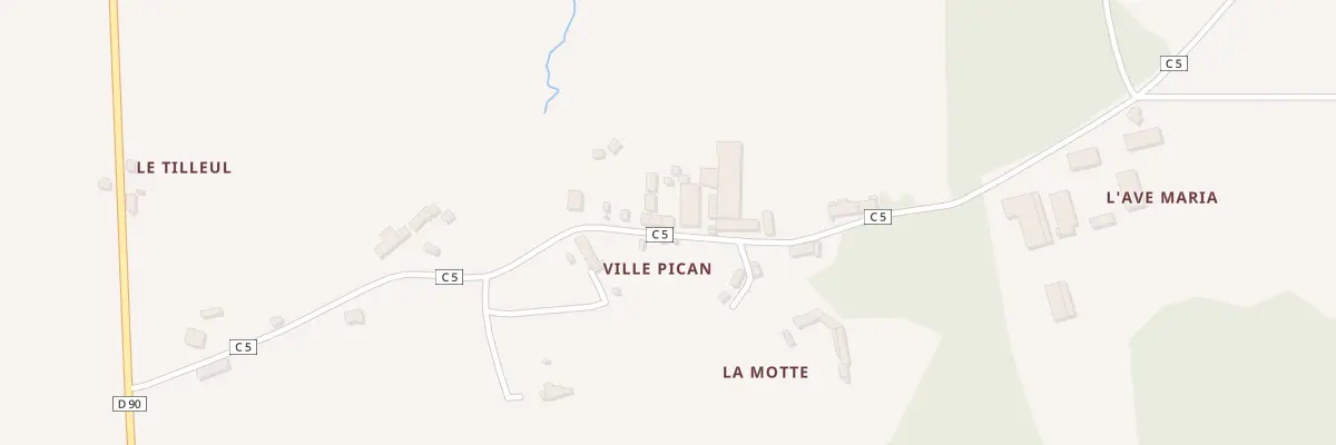 Plan du 5415 Ville Pican à Trans-la-Forêt