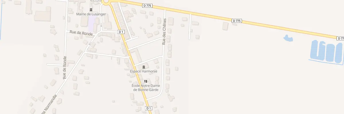 Plan du 13 Rue des Chênes à Lusanger
