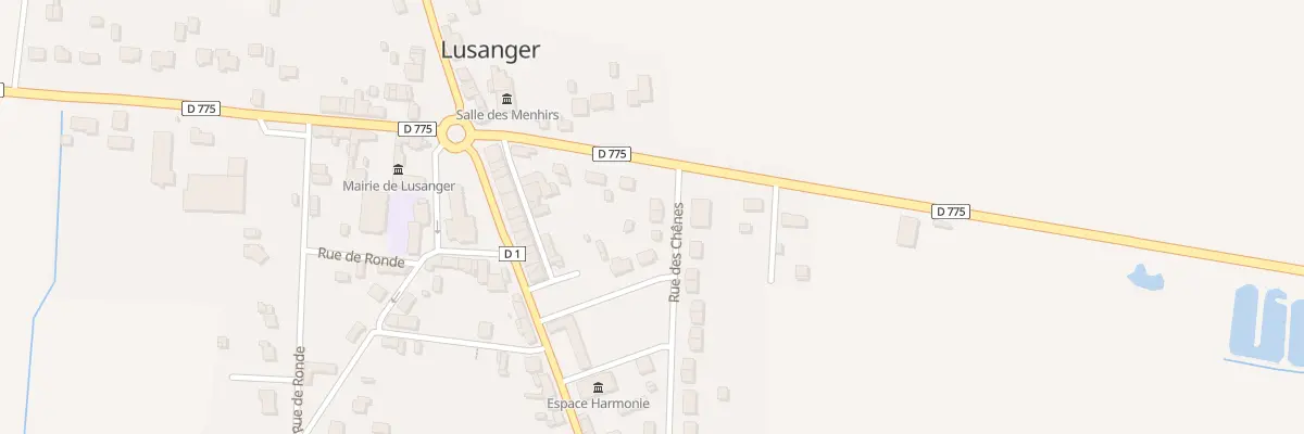 Plan du 4 Rue des Chênes à Lusanger