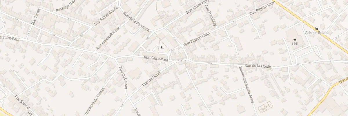 Plan du 1 Rue de la Houle à Granville