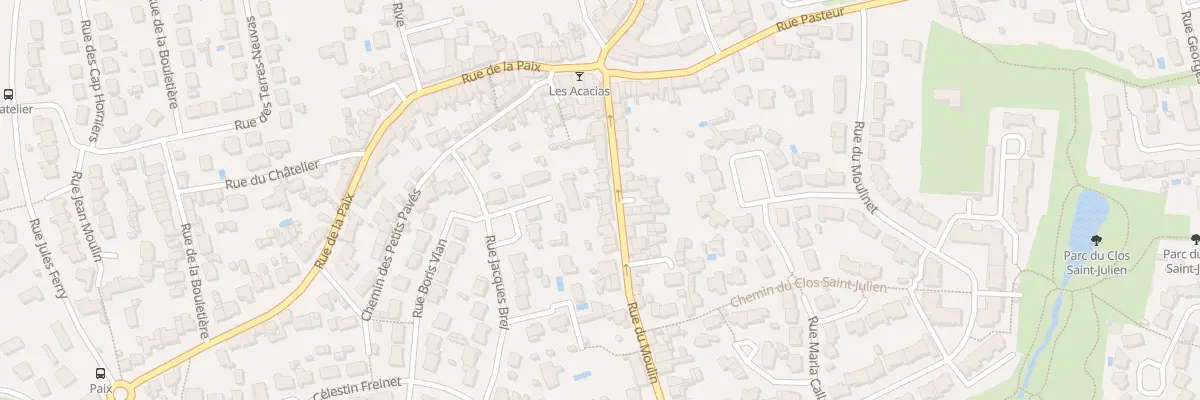 Plan du 20 Rue du Moulin à Bouguenais
