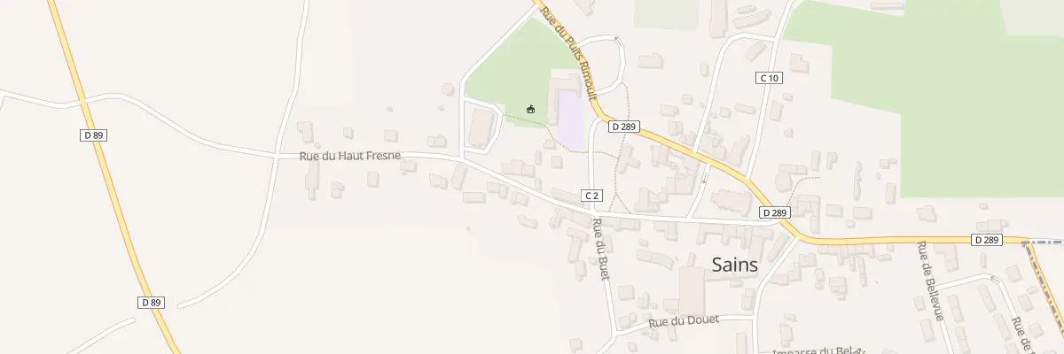 Plan du 12 Rue du Haut Frene à Sains