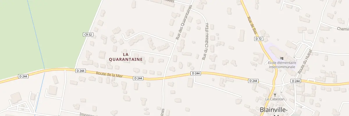Plan du 28 Rue des Quarantaines à Blainville-sur-Mer