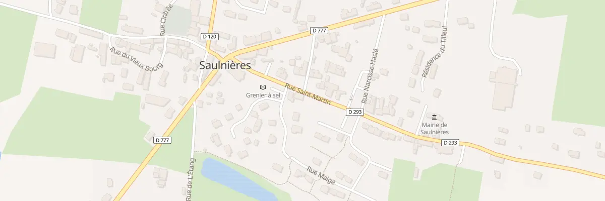 Plan du 2 Rue Saint Martin à Saulnières