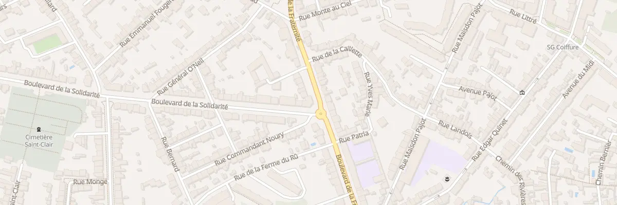 Plan du 2 Bd de la Solidarité à Nantes