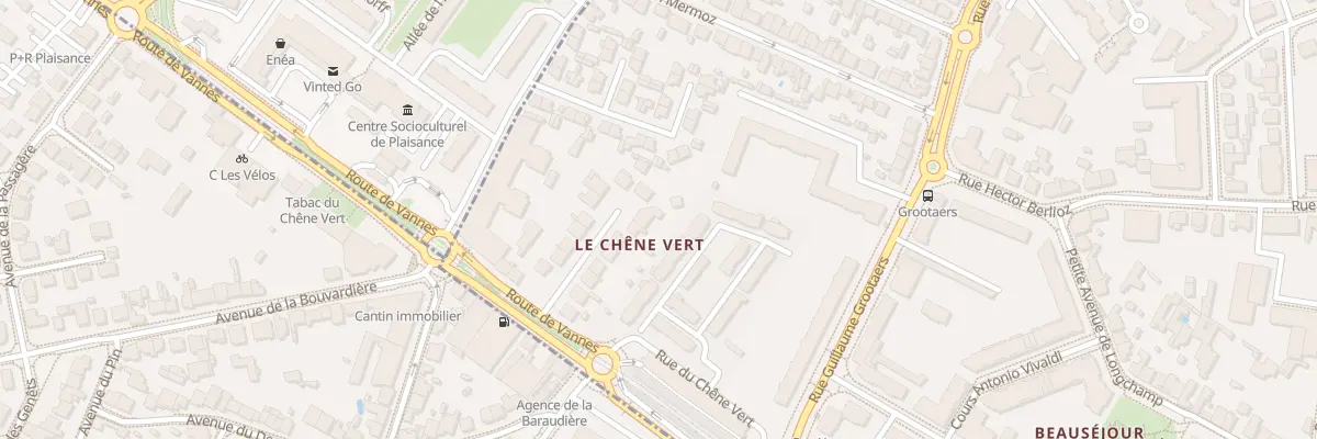 Plan du 16 Av des Cottages à Nantes