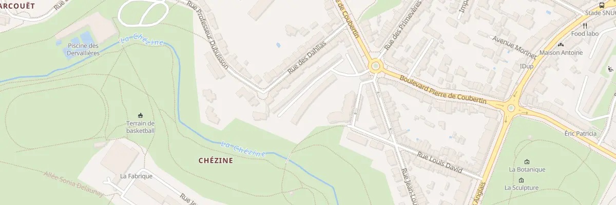 Plan du 33 Bd Pierre de Coubertin à Nantes