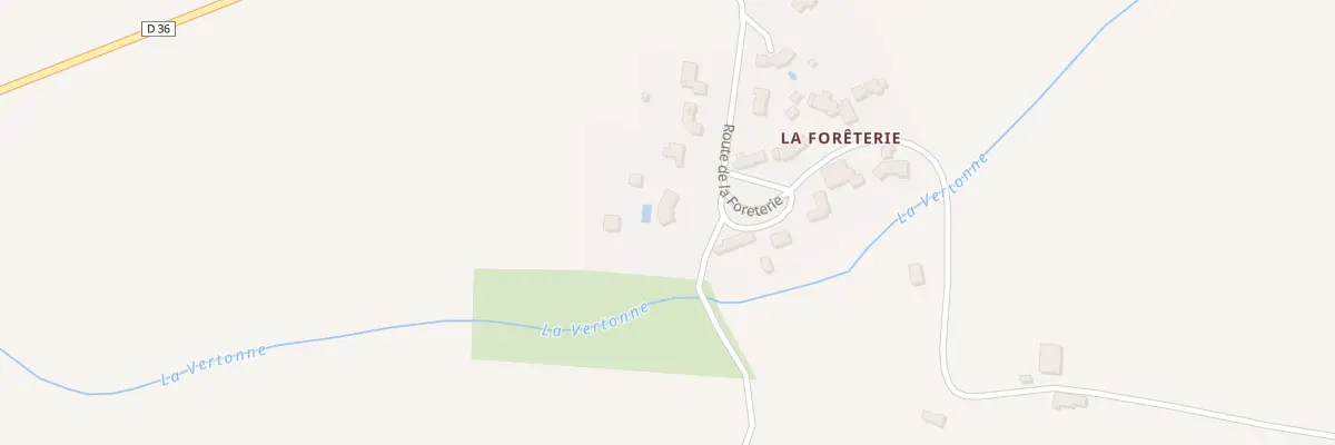 Plan du 2872 Rte de la Foreterie à Grosbreuil