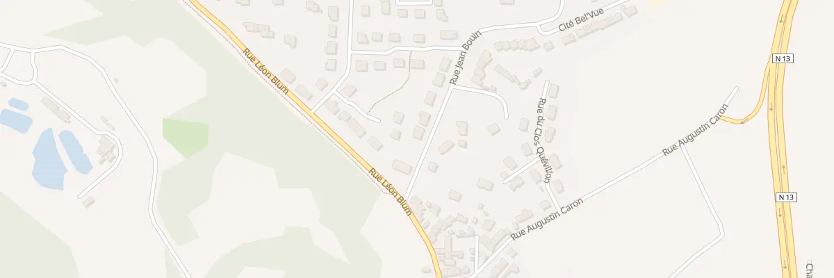 Plan du 75 Rue Jean Bouin à Cherbourg-en-Cotentin