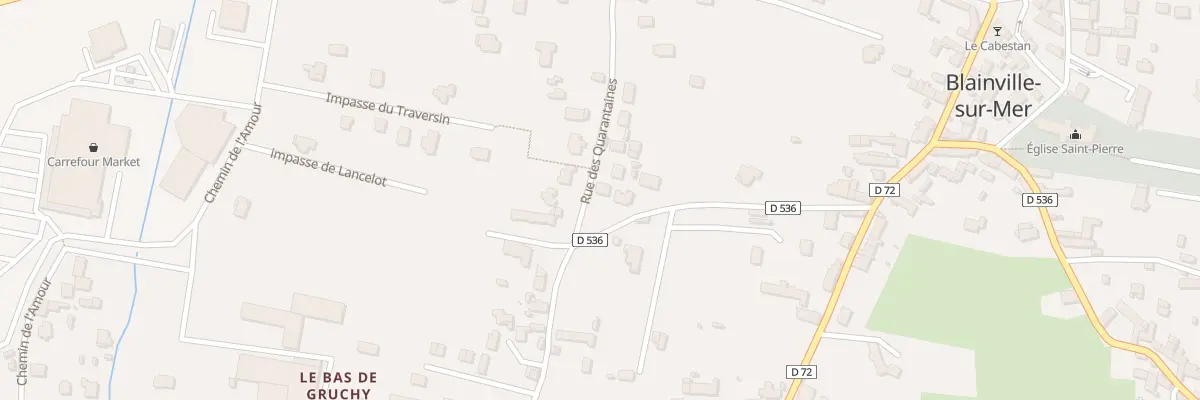 Plan du 12B Rue des Quarantaines à Blainville-sur-Mer