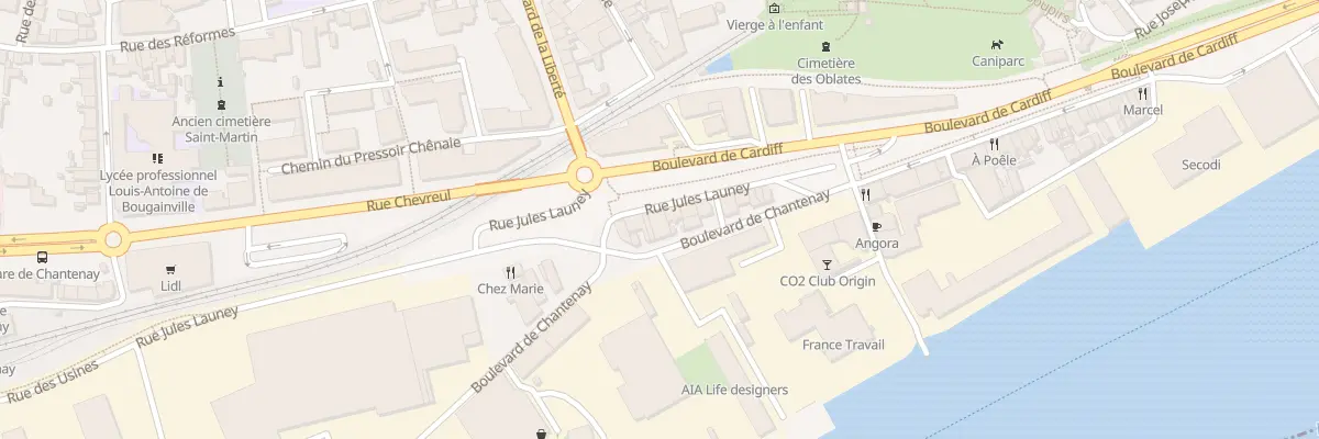 Plan du 8 Rue Jules Launay à Nantes