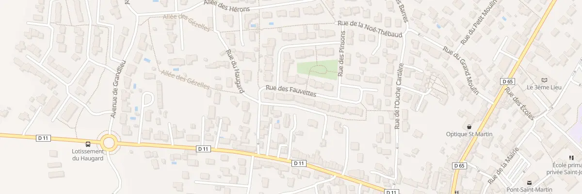 Plan du 10 Rue des Fauvettes à Pont-Saint-Martin