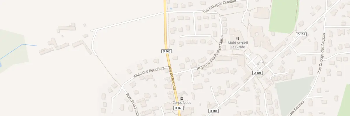 Plan du 28 Rue de Rennes à Corps-Nuds