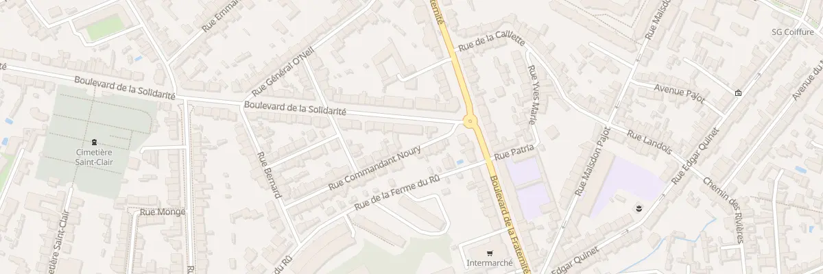 Plan du 3 Bd de la Solidarité à Nantes