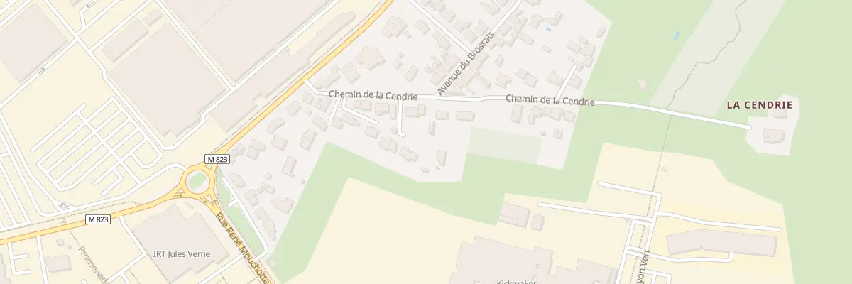 Plan du 13 Che de la Cendrie à Bouguenais
