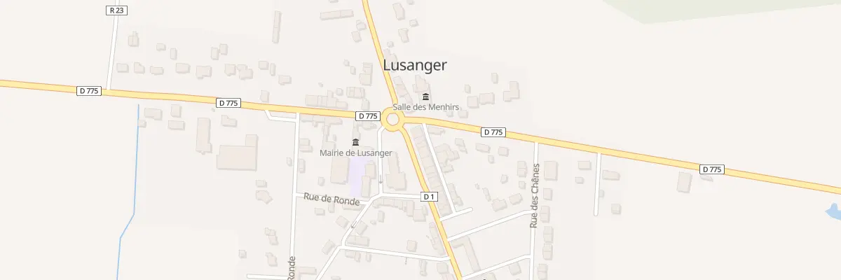 Plan du 2 Pl de l’Eglise à Lusanger