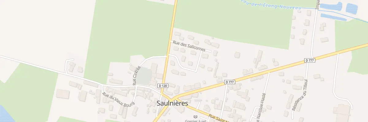 Plan du 1 Rue des Oeillets à Saulnières
