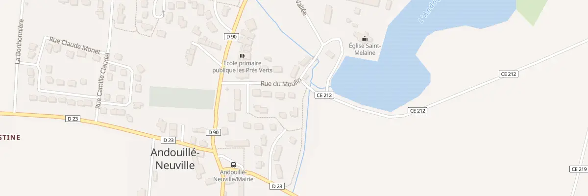 Plan du 5 Rue du Moulin à Andouillé-Neuville