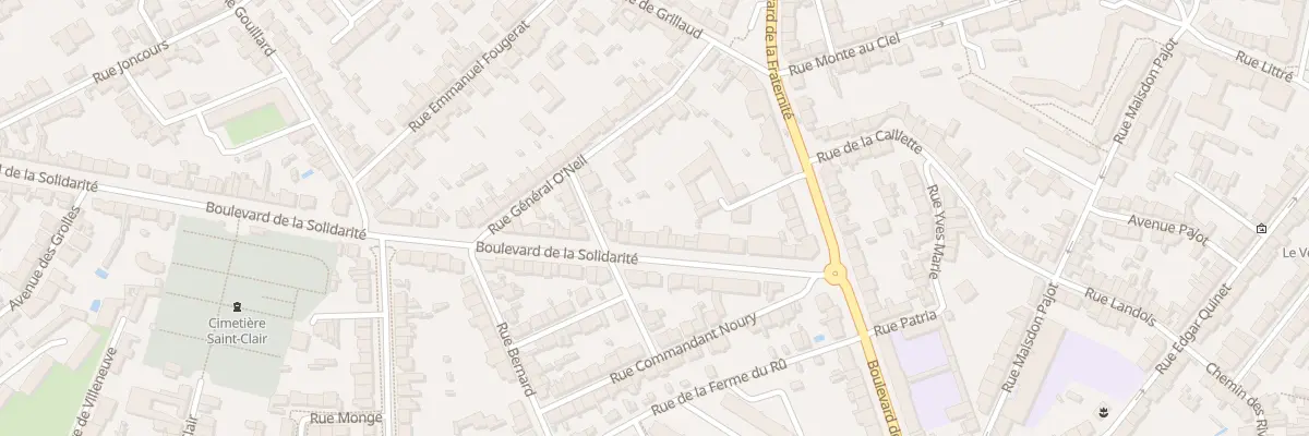 Plan du 22 Bd de la Solidarité à Nantes