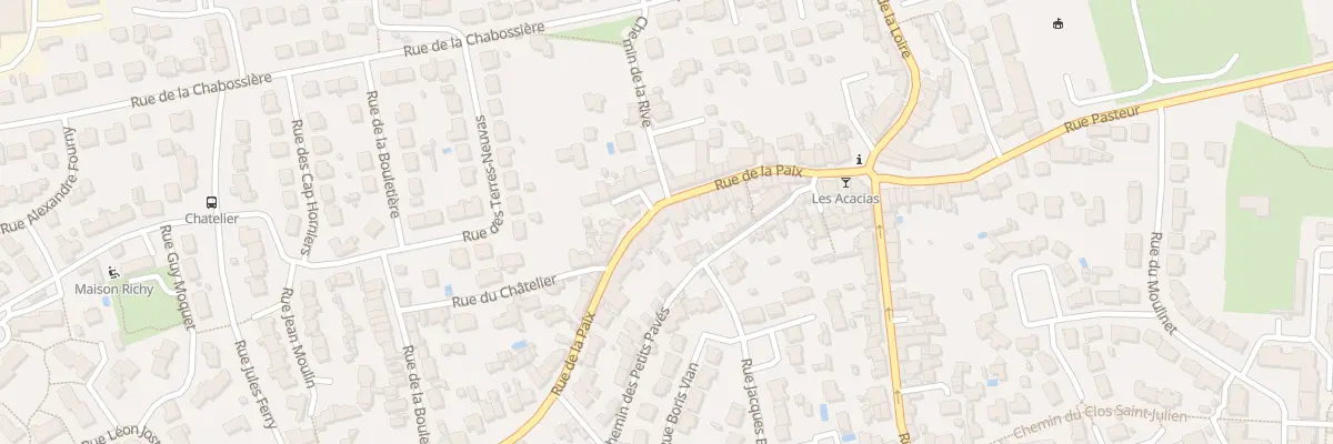 Plan du 23 Rue de la Paix à Bouguenais