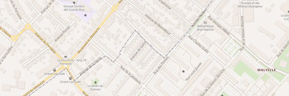 Plan du 26 Av de Galice à Nantes