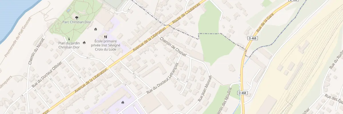 Plan du 9 Rue Docteur Lefrancois à Granville