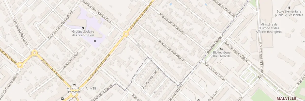 Plan du 28 Av de Tolède à Saint-Herblain