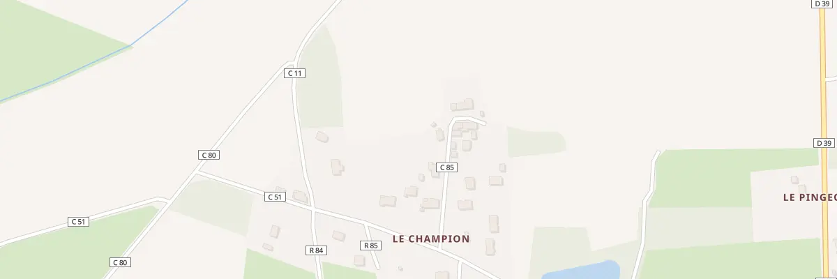 Plan du 207B Le Champion à Saffré