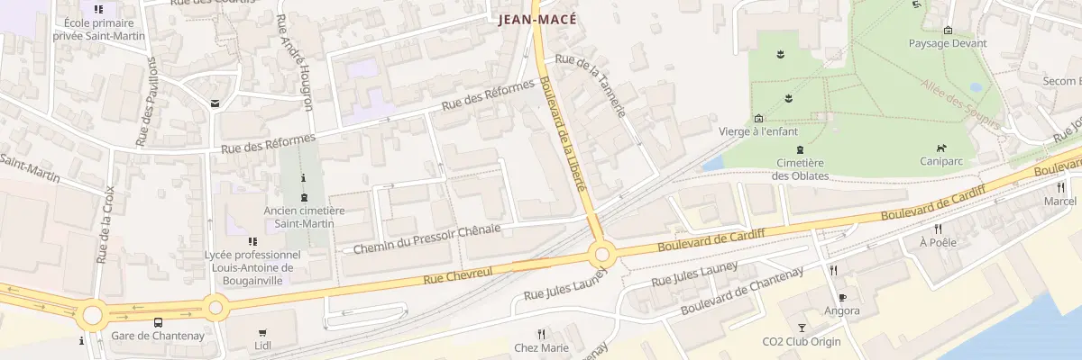 Plan du 17 Bd de la Liberté à Nantes