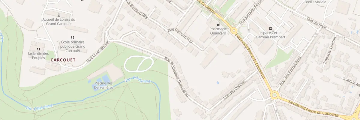 Plan du 20 Rue Professeur Dubuisson à Nantes
