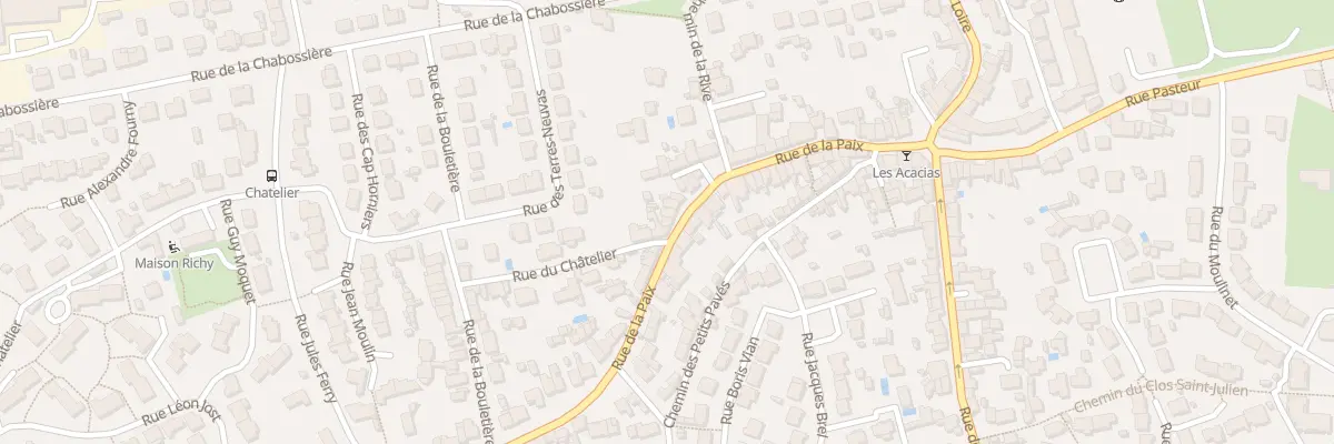 Plan du 30 Rue de la Paix à Bouguenais
