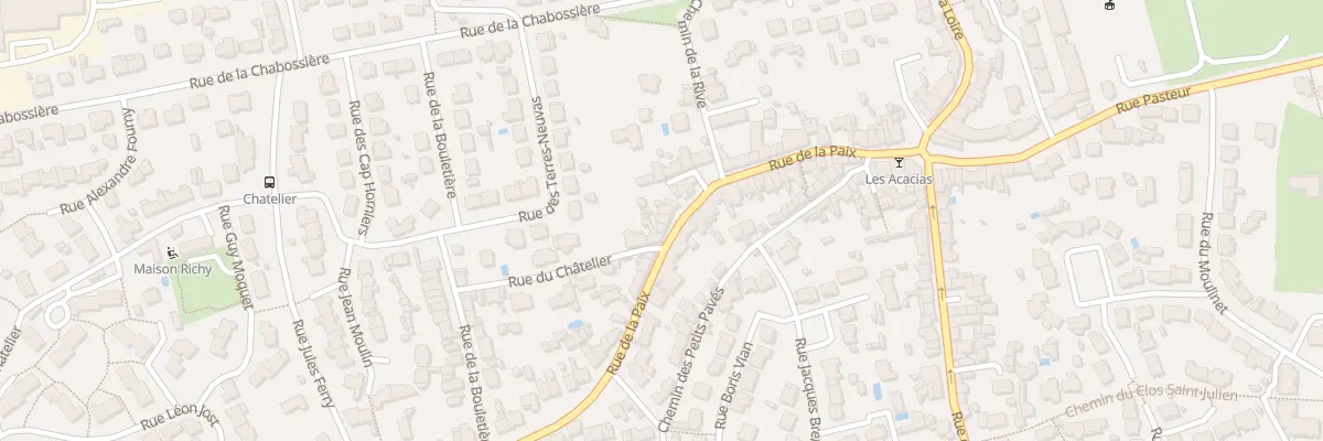 Plan du 28 Rue de la Paix à Bouguenais