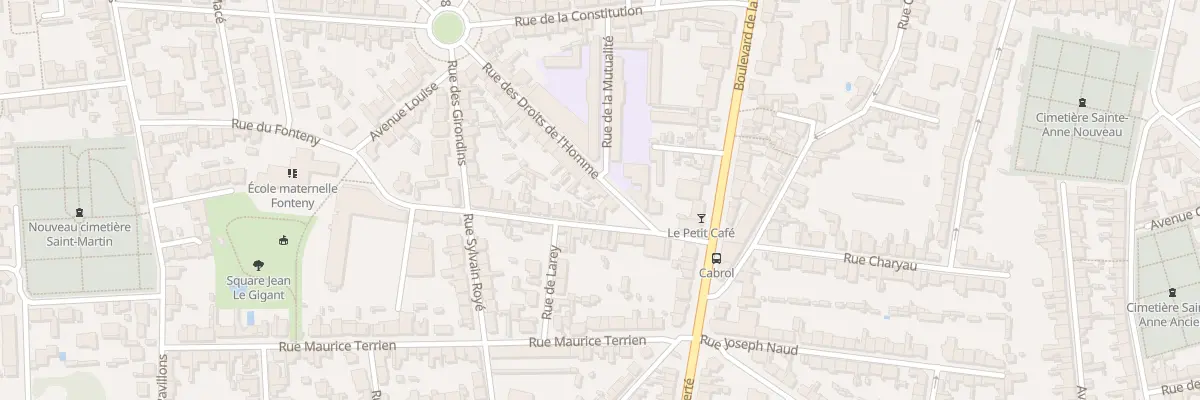Plan du 15 Rue des Droits de l’Homme à Nantes